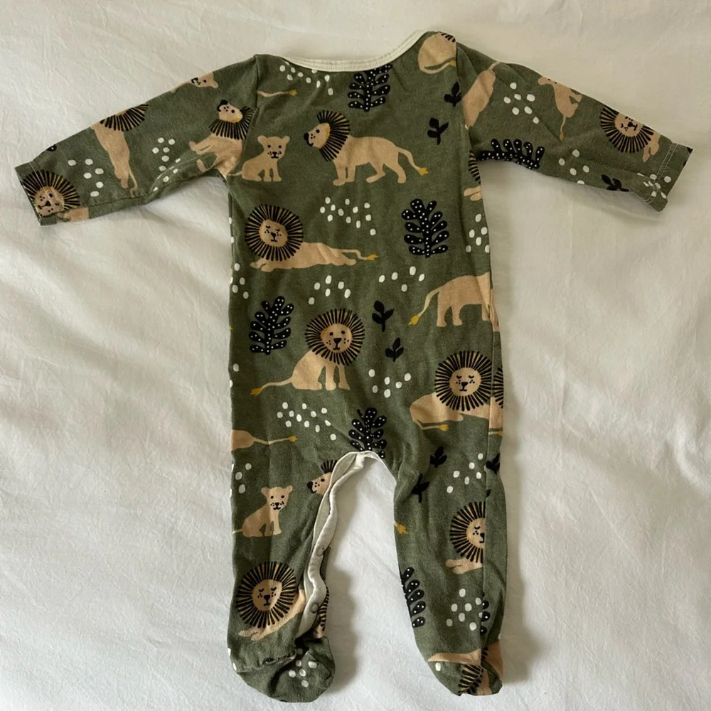 Winter Water Factory Organic Cotton Lion Romper Size 0-3 months - Picture 2 of 4